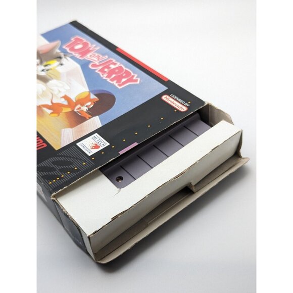 Tom and Jerry (Super Nintendo SNES, 1993) w/ Game & Box ~ Tested & Works VTG - Picture 7 of 12